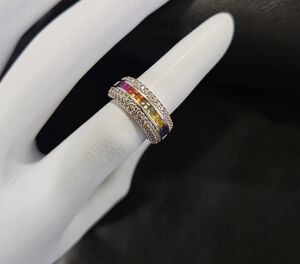 925 Multigemstone Ring